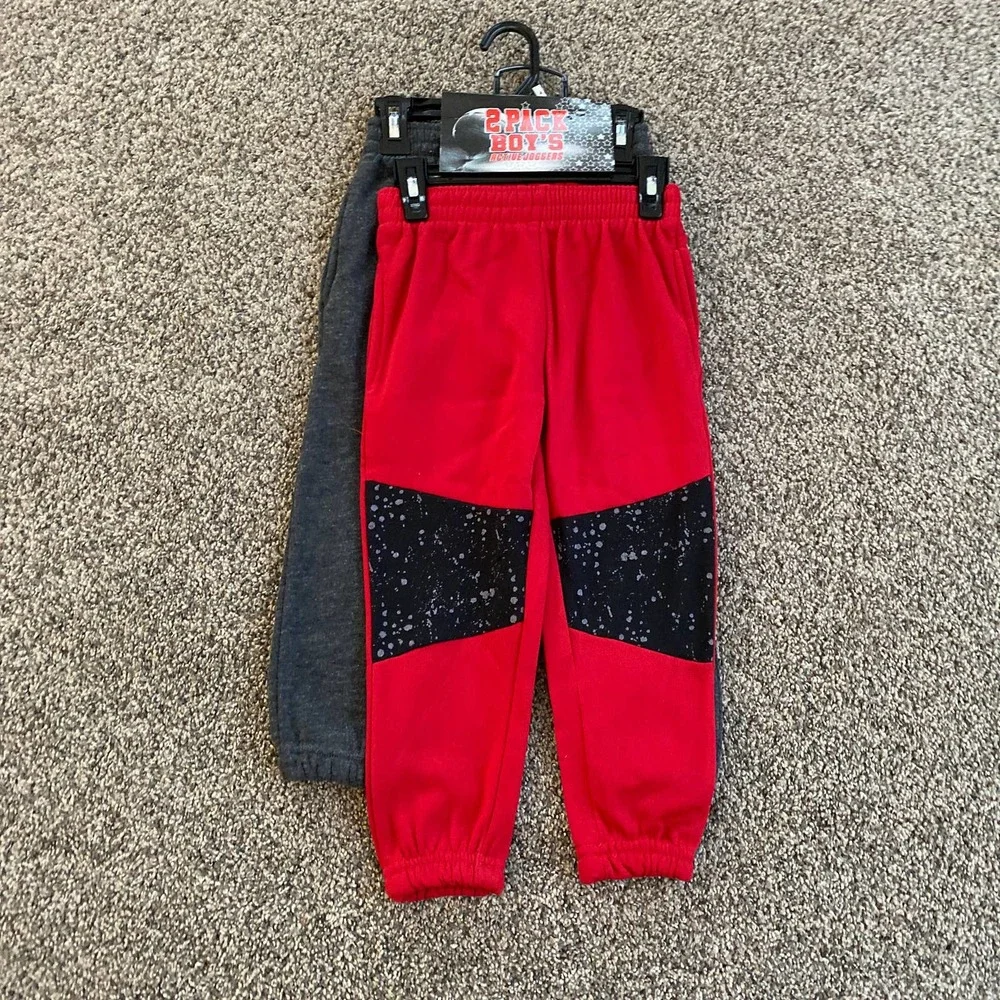 2pack Boy's Active Joggers - Size 4 - Picture 3 of 3